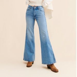 NWT Wrangler X Free People wanderer high rise flare jean